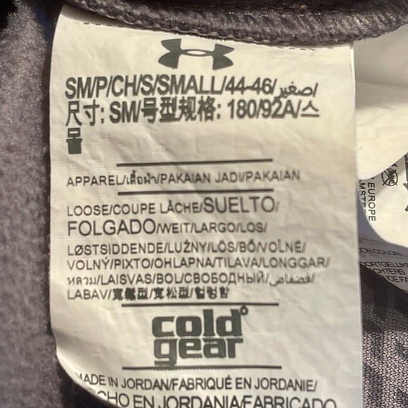 Under Armour Hoodie Cold Gear Mens S Embroidered Gray Green 1.2.2.0:A-0008 - Picture 11 of 13